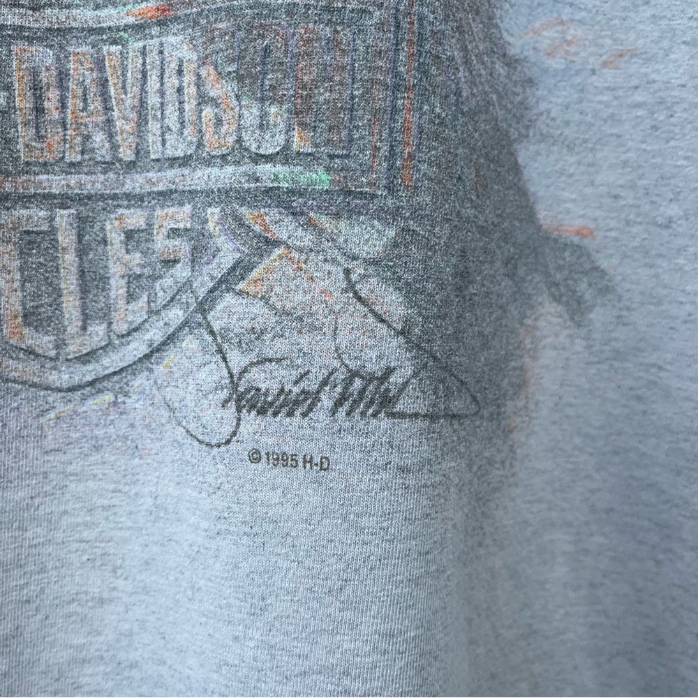 Vintage 1995 Harley Davidson Long Sleeve Shirt, Size Medium - Picture 4 of 10